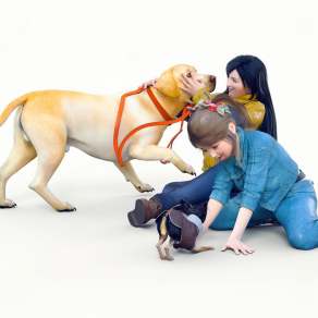 现代拉布拉多3D模型下载